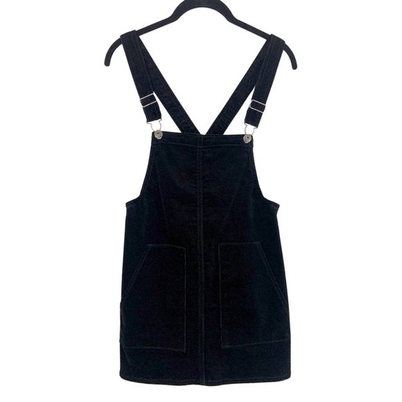 Vanilla Star Dresses & Skirts - Black Corduroy Overalls Mini Dress